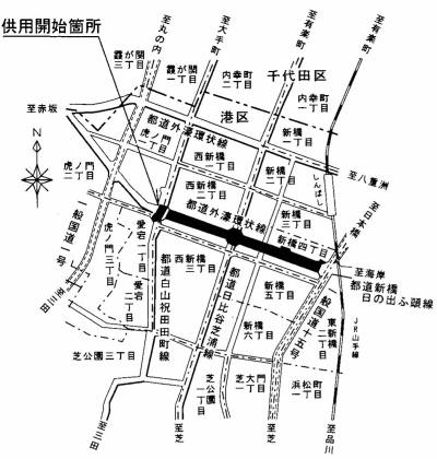 供用開始の告示の図