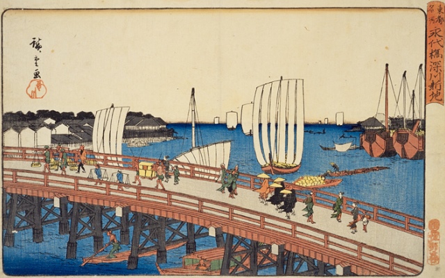 江戸時代の永代橋
