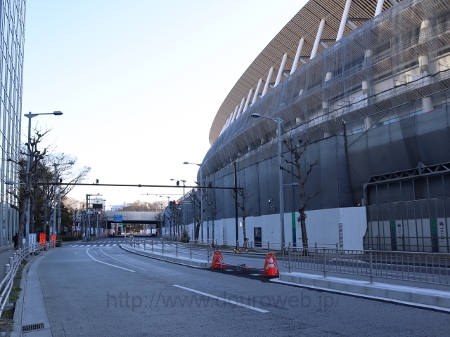 新国立競技場前の写真