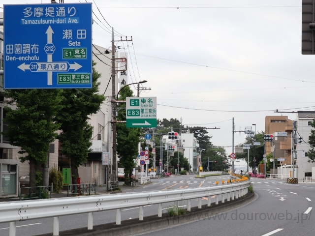 等々力不動陸橋、等々力不動前交差点の写真