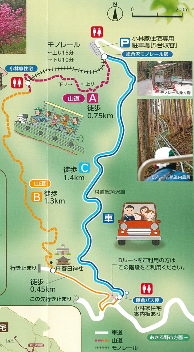 小林家住宅へのアクセス