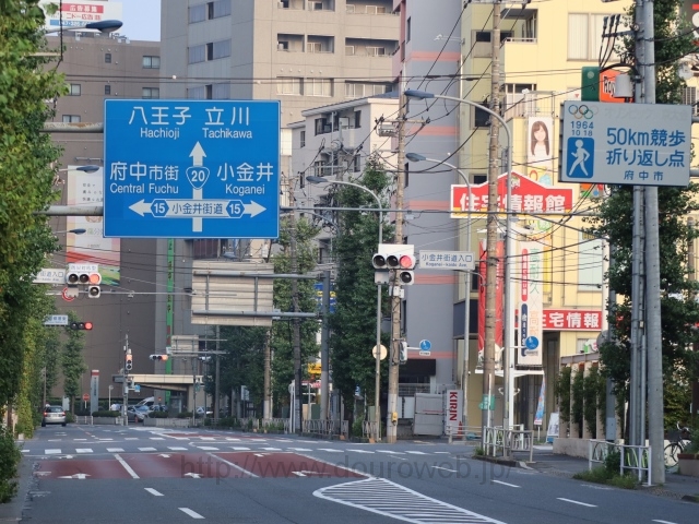 小金井街道入口交差点の写真